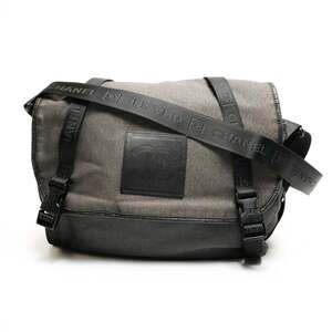 CHANEL Sport Line Coco Mark Messenger Bag Shoulder Black WS25908